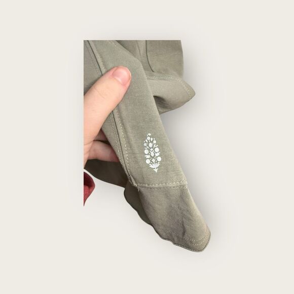 Free People Movement Hot Shot Tee Romper in Sage Stone Size Medium NWT - Picture 6 of 9